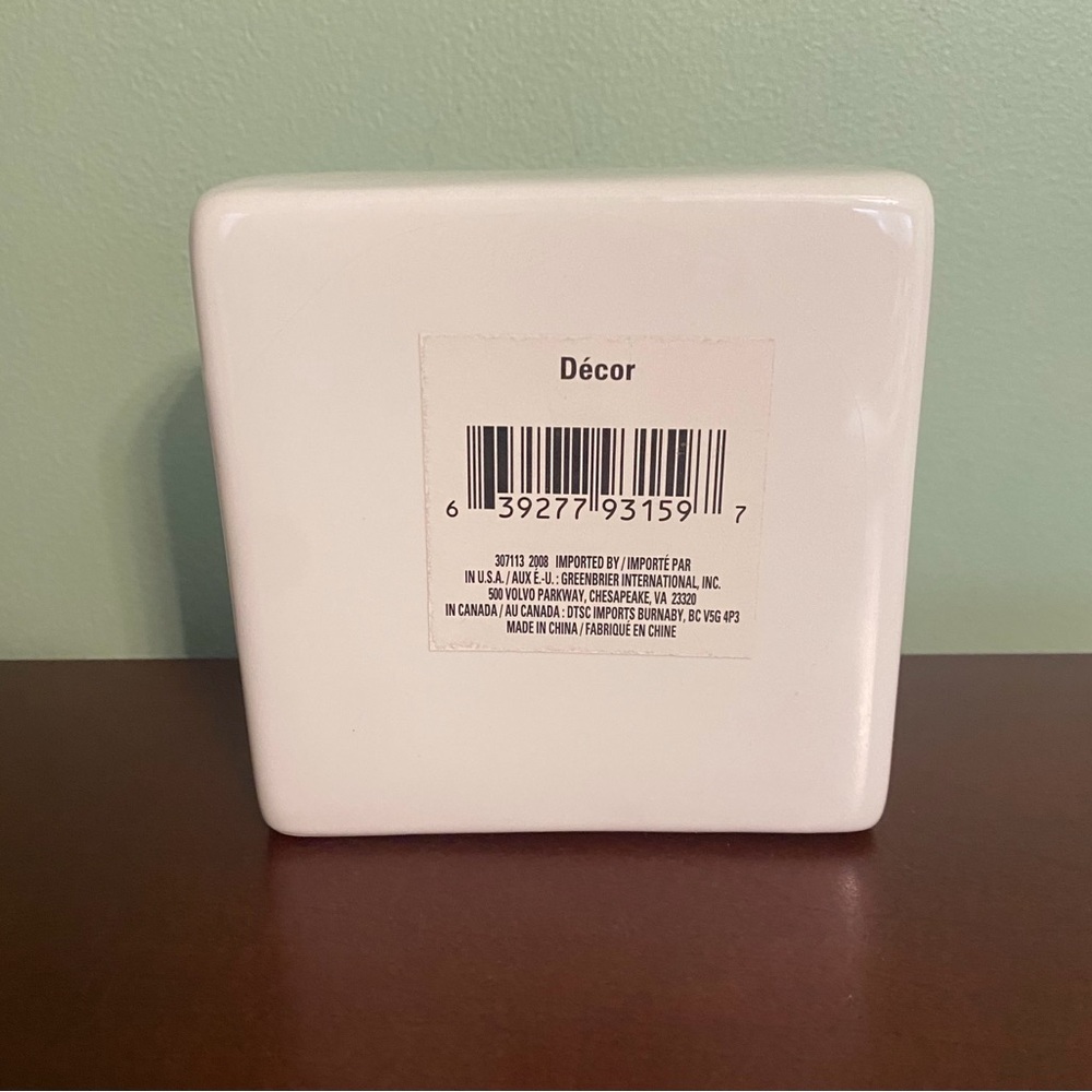 🍀White Ceramic Block with Inspirational Message - Picture 3 of 3